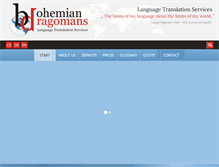 Tablet Screenshot of bohemian-dragomans.com